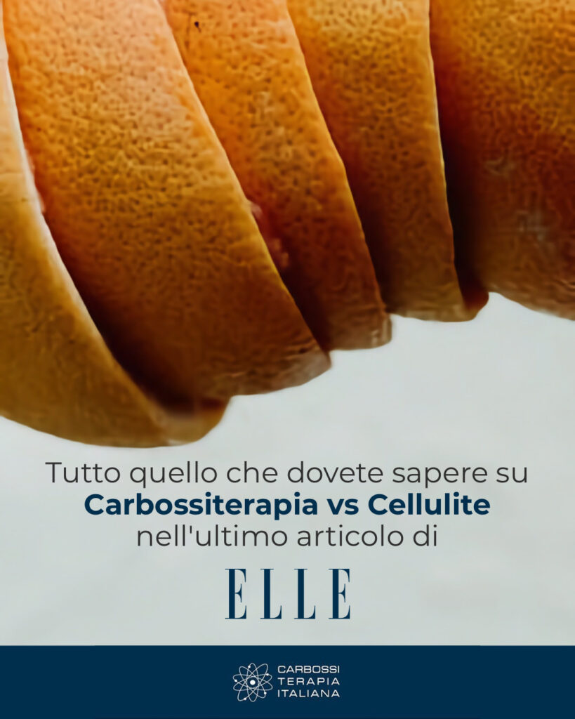 Articolo di Elle Italia per scoprire di più sulla carbossiterapia e i suoi benefici contro la cellulite