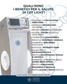 Non solo estetica ma anche tantissimi benefici per la #salute di uomini e donne!
La nostra #Carbossiterapia si rivela una valida alleata per tante professioni mediche.

Contattaci per scoprire di più.
#CarbossiterapiaItaliana #CDTLight #MedicinaEstetica