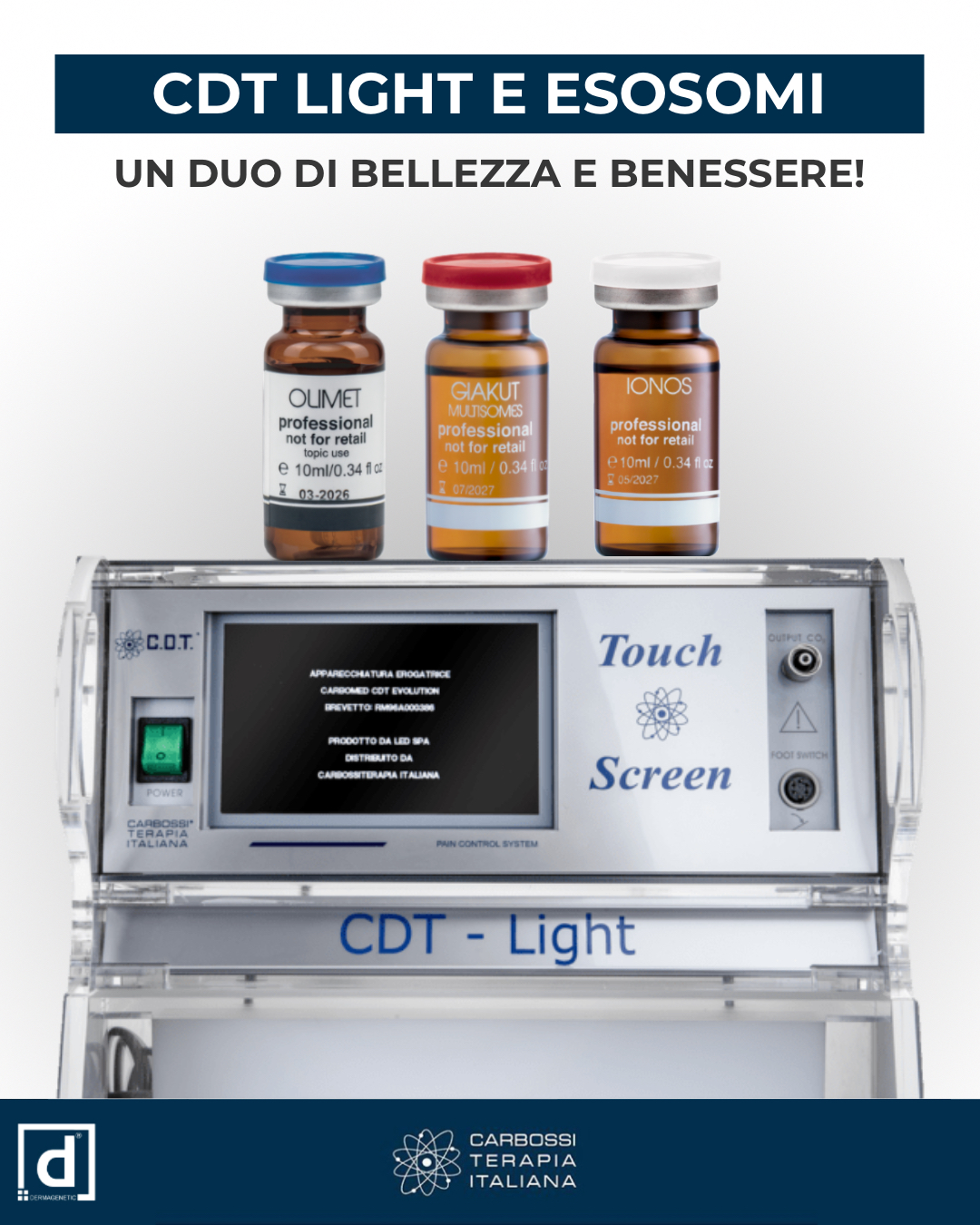 🌟 Scopri i Benefici della #Carbossiterapia e degli #Esosomi! 🌟

Hai mai sentito parlare dell’incredibile combinazione di carbossiterapia ed esosomi per la cura della pelle? 💆‍♀️✨ Ecco perché dovresti provarla!

🔹 Carbossiterapia: Questo trattamento utilizza l’anidride carbonica per migliorare la circolazione e aumentare l’ossigenazione dei tessuti. Risultato? Una pelle più tonica, elastica e luminosa!

🔹 Esosomi: Questi micro-vescicole sono piene di proteine, lipidi e RNA che stimolano la rigenerazione cellulare. Promuovono la produzione di collagene ed elastina, combattendo i segni dell’invecchiamento e migliorando la texture della pelle.

💡 I Benefici della Combinazione:

1. Effetto Sinergico: La carbossiterapia prepara la pelle, migliorando la microcircolazione e l’assorbimento degli esosomi.
2. Rigenerazione Potenziata: Gli esosomi lavorano in profondità per riparare e rigenerare le cellule, mentre la carbossiterapia fornisce l’ambiente ottimale per il loro lavoro.
3. Risultati Visibili: Miglioramento della luminosità, riduzione delle rughe e delle cicatrici, pelle più compatta e uniforme.

🌿 Un vero trattamento di bellezza che unisce scienza e natura per darti una pelle radiosa e giovane! Non aspettare, scopri la potenza della carbossiterapia e degli esosomi oggi stesso! 🌿✨

#Bellezza #Carbossiterapia #Esosomi #TrattamentiVISO #PellePerfetta #GlowUp #Skincare #medicinaesteticarigerativa #medicinarigenerativa #dermagenetic