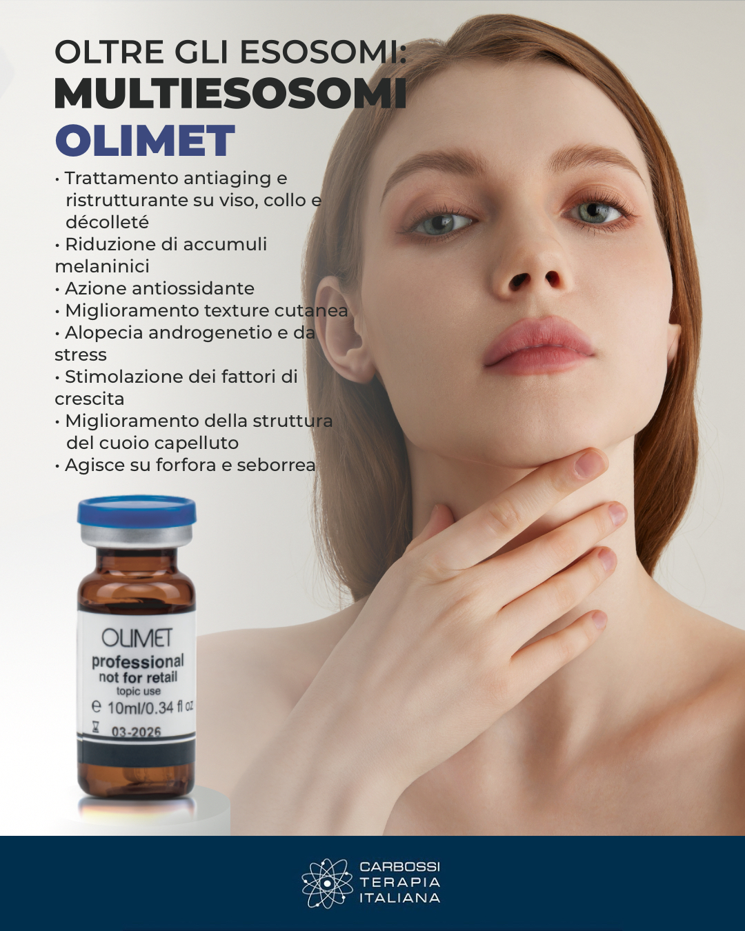 🚀 Esosomi: L’Innovazione per la Rigenerazione dei Capelli nei Tuoi Trattamenti 🚀🔬 Sei un medico estetico o un professionista del settore alla ricerca di soluzioni avanzate per la ricrescita dei capelli? Gli esosomi rappresentano una svolta nella medicina rigenerativa, offrendo un trattamento sicuro, efficace e biologico per i tuoi pazienti.💡 Perché scegliere gli esosomi?✅ Stimolano le cellule staminali dei follicoli piliferi✅ Favoriscono una ricrescita più forte e duratura✅ Riducono l’infiammazione e migliorano la salute del cuoio capelluto✅ Minimamente invasivi, senza effetti collaterali significativi📦 Fornitura di esosomi di alta qualitàOffriamo prodotti certificati, sicuri e pronti all’uso per supportare i professionisti del settore nella somministrazione di trattamenti all’avanguardia.📩 Vuoi integrare gli esosomi nei tuoi protocolli di trattamento? Contattaci per maggiori informazioni e scopri come offrire ai tuoi pazienti risultati visibili e duraturi!#Esosomi #MedicinaRigenerativa #RicrescitaCapelli #TrattamentiInnovativi #HairRestoration