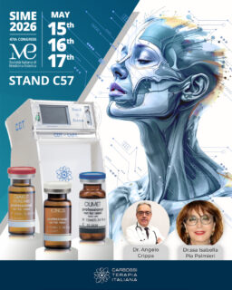Carbossiterapia Italiana sarà protagonista al SIME 2026, uno degli appuntamenti più importanti nel panorama della medicina estetica.

📍 Dove: Roma Convention Center La Nuvola 
📅 Quando: 15 • 16 • 17 Maggio
📌 Stand: C57

Durante le tre giornate, presenteremo il nostro portfolio completo dedicato all’innovazione e alla rigenerazione:

✨ CDT Light – tecnologia avanzata per la carbossiterapia
✨ Esosomi Dermagenetic – prodotti di ultima generazione per la medicina rigenerativa
✨ Raffine – precisione e performance nel microneedling professionale

Un momento chiave saranno le 3 presentazioni scientifiche esclusive, tenute dai nostri KOL:
👨‍⚕️ Dr. Angelo Crippa
👩‍⚕️ Dr.ssa Isabella Pia Palmieri

Un’occasione unica per approfondire protocolli innovativi, confrontarsi con esperti e scoprire il futuro della medicina estetica.

👉 Ti aspettiamo allo stand C57 per vivere da vicino l’evoluzione della carbossiterapia.

#CarbossiterapiaItaliana #SIME2026 #MedicinaEstetica #Carbossiterapia #Esosomi #Microneedling #InnovazioneEstetica @simecongress
