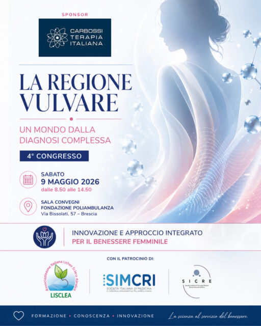 Carbossiterapia Italiana è orgogliosa di partecipare, come sponsor, al 4° Congresso “La Regione Vulvare: un mondo dalla diagnosi complessa”, un importante appuntamento dedicato alla salute e al benessere femminile.📍 L’evento, presso la Fondazione Poliambulanza di Brescia, riunirà specialisti di diverse discipline per approfondire diagnosi, gestione e approcci terapeutici integrati 📅 Sabato 9 Maggio 2026🕘 Dalle 8.50 alle 14.50💡 Un’occasione di confronto in cui emerge il valore di un approccio multidisciplinare e patient-centered, capace di unire competenze cliniche e tecnologie innovative. In questo contesto, la carbossiterapia si conferma una risorsa efficace e sempre più integrata nei protocolli terapeutici moderni 🤝 Come Carbossiterapia Italiana, sosteniamo la formazione e la collaborazione tra professionisti, contribuendo allo sviluppo di una medicina sempre più evoluta e orientata al benessere globale della donna.📩 Iscrizione gratuita con posti limitatiVi aspettiamo!#CarbossiterapiaItaliana #SaluteFemminile #Ginecologia #MedicinaEstetica #FormazioneMedica #Innovazione