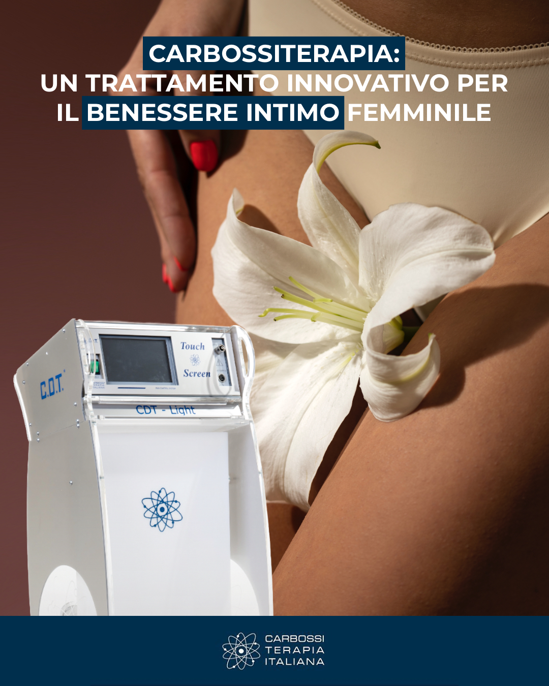 ✨ Carbossiterapia: Un Trattamento Innovativo per il Benessere Intimo Femminile ✨

La carbossiterapia, nota per i suoi benefici su cellulite, adiposità e circolazione, è anche una soluzione efficace per migliorare il benessere intimo femminile. 💙

✅ Migliora l’atrofia cellulare e la vascolarizzazione
✅ Favorisce la rigenerazione dei tessuti senza ormoni né estrogeni
✅ Aiuta a contrastare lievi incontinenze, secchezza, prurito e dolore
✅ Favorisce il ringiovanimento vaginale
✅ Incrementa la sensibilità durante i rapporti

💉 Un trattamento sicuro e non invasivo, con risultati concreti in poche sedute!

Scopri di più sulle tanti applicazioni d’uso della carbossiterapia nel nostro sito web 👉 https://carbossiterapia.it/applicazioni-e-soluzioni/
#CarbossiterapiaItaliana
#Carbossiterapia #BenessereIntimo #SaluteDonna